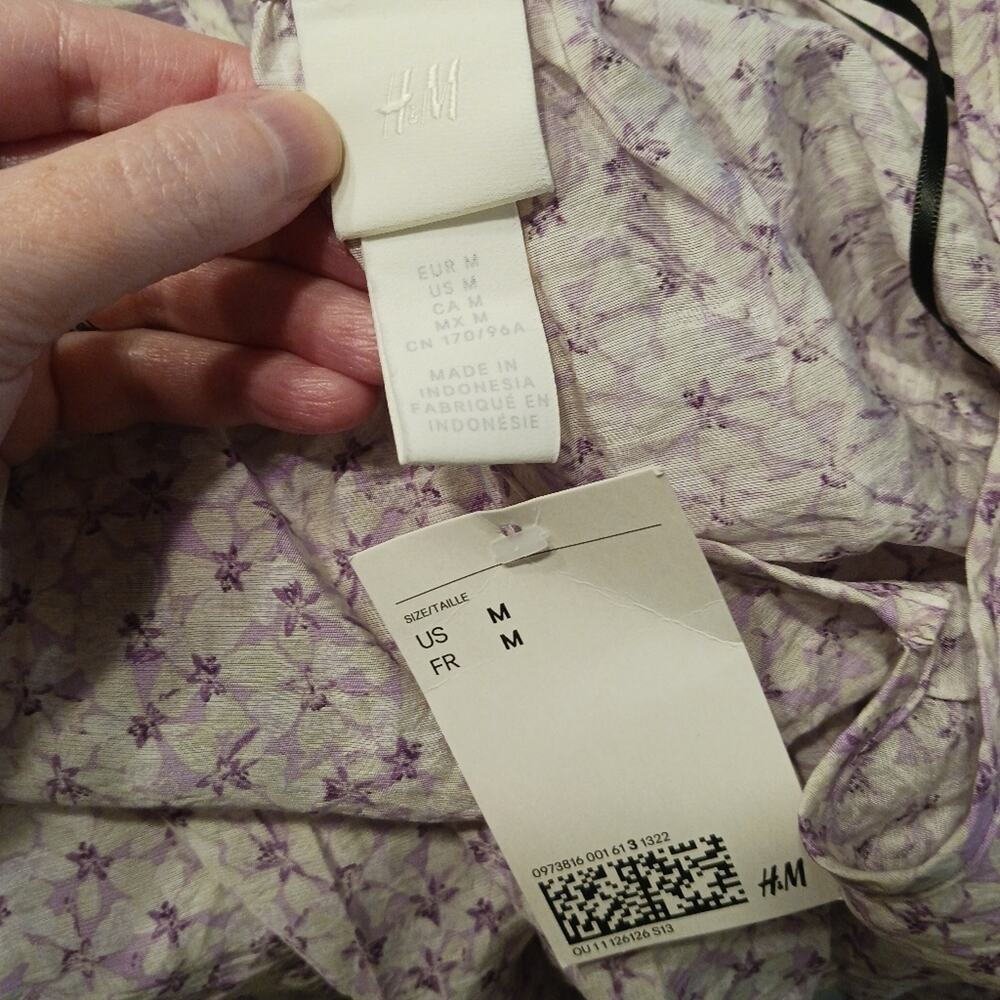 H&M Floral Cottagecore Dress NWT - Picture 8 of 10